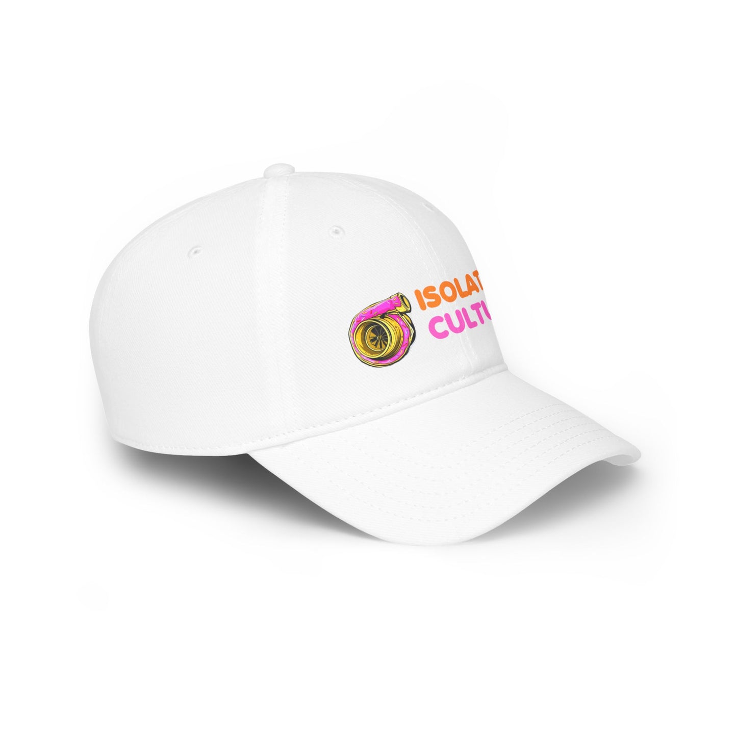 Isolated Dunkin Donuts Style Hat (White)