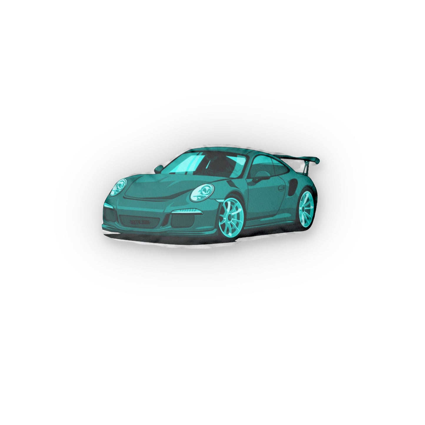 Isolated 911 GT3 Pillow