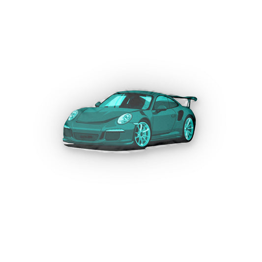 Isolated 911 GT3 Pillow