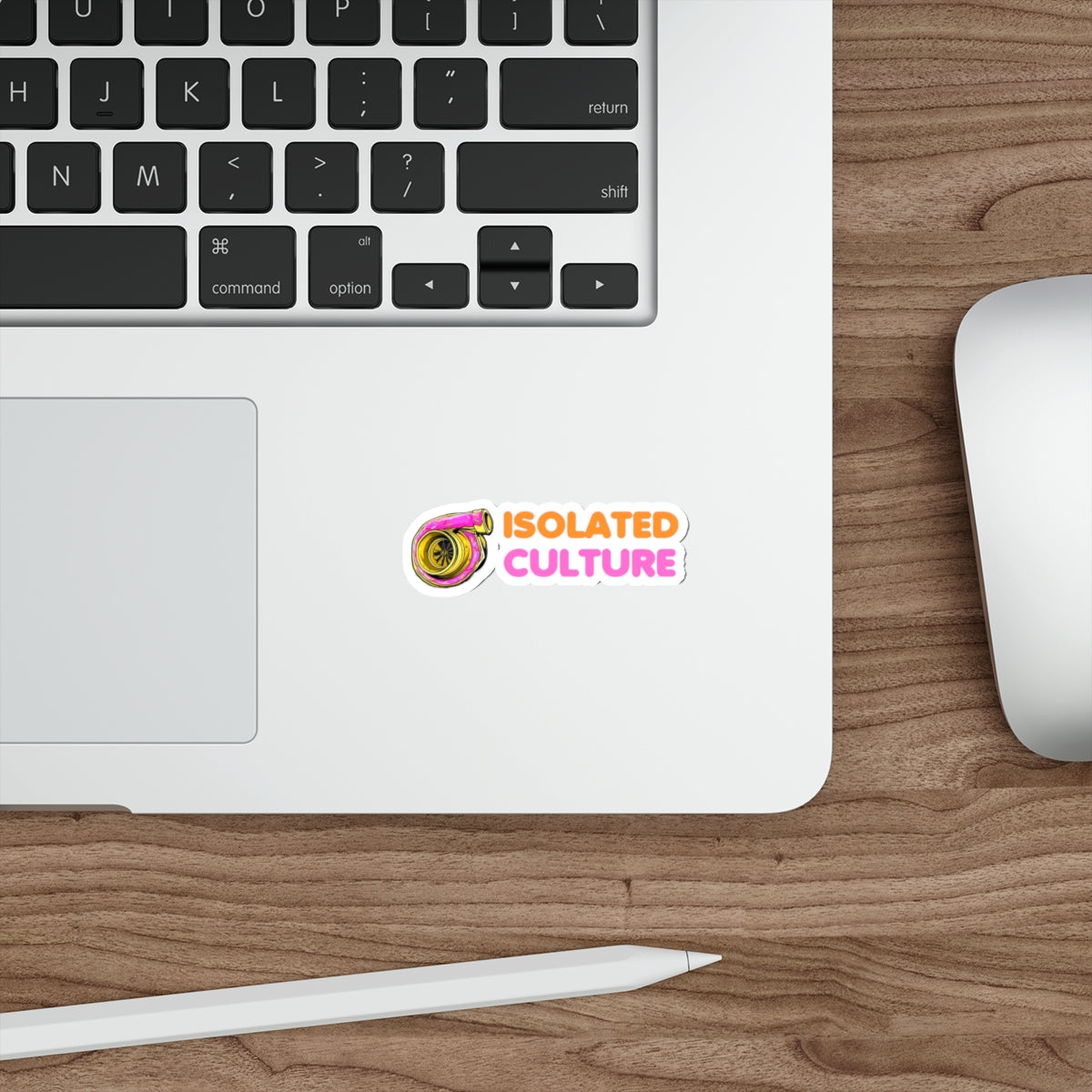 Isolated Dunkin Donut Style Decal