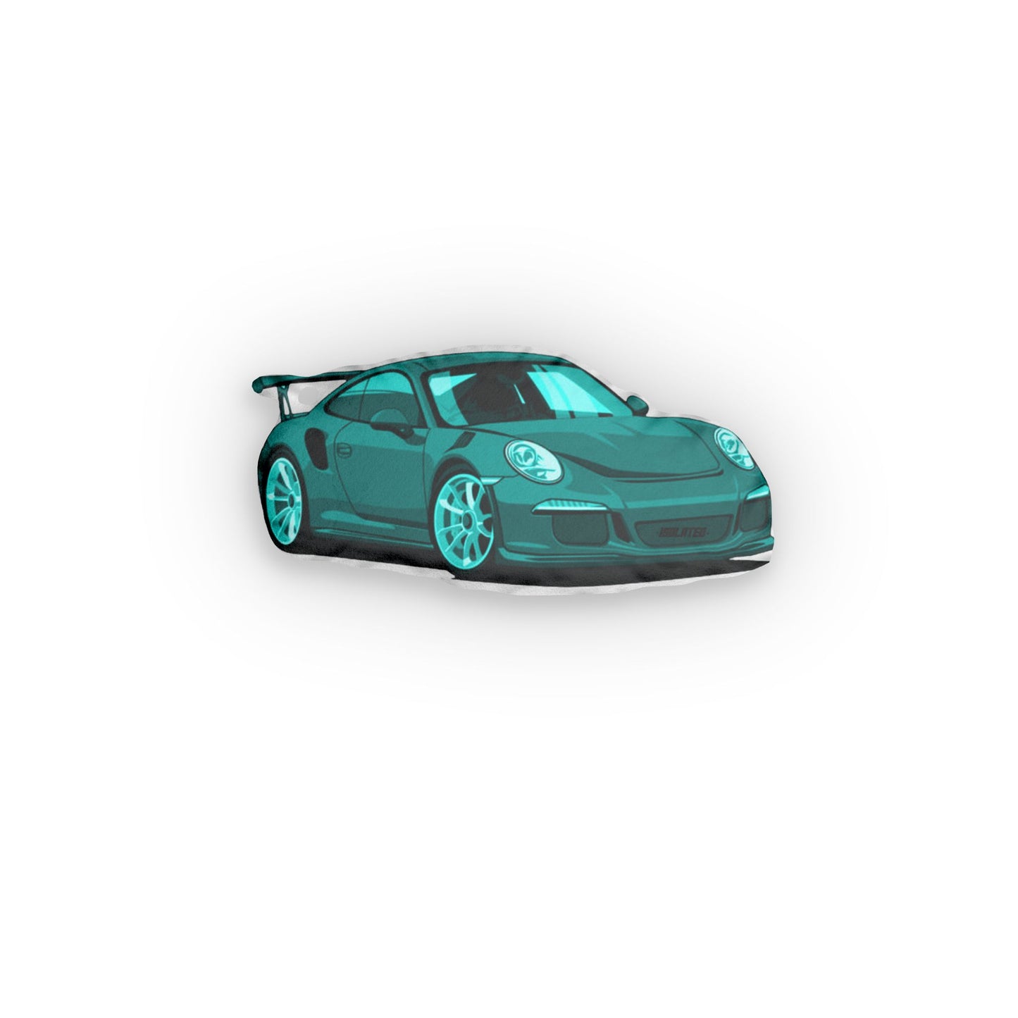 Isolated 911 GT3 Pillow