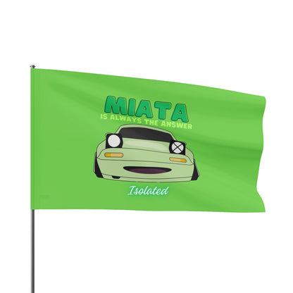 Isolated Miata Flag