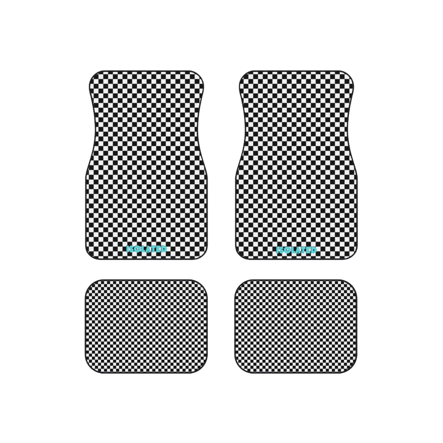 Isolated Checkerboard Floor Mats