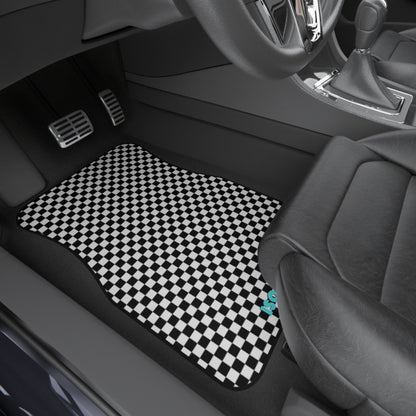 Isolated Checkerboard Floor Mats