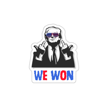 Trump we won decal