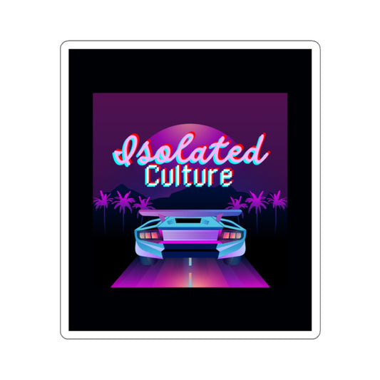 Isolated 80's Decal