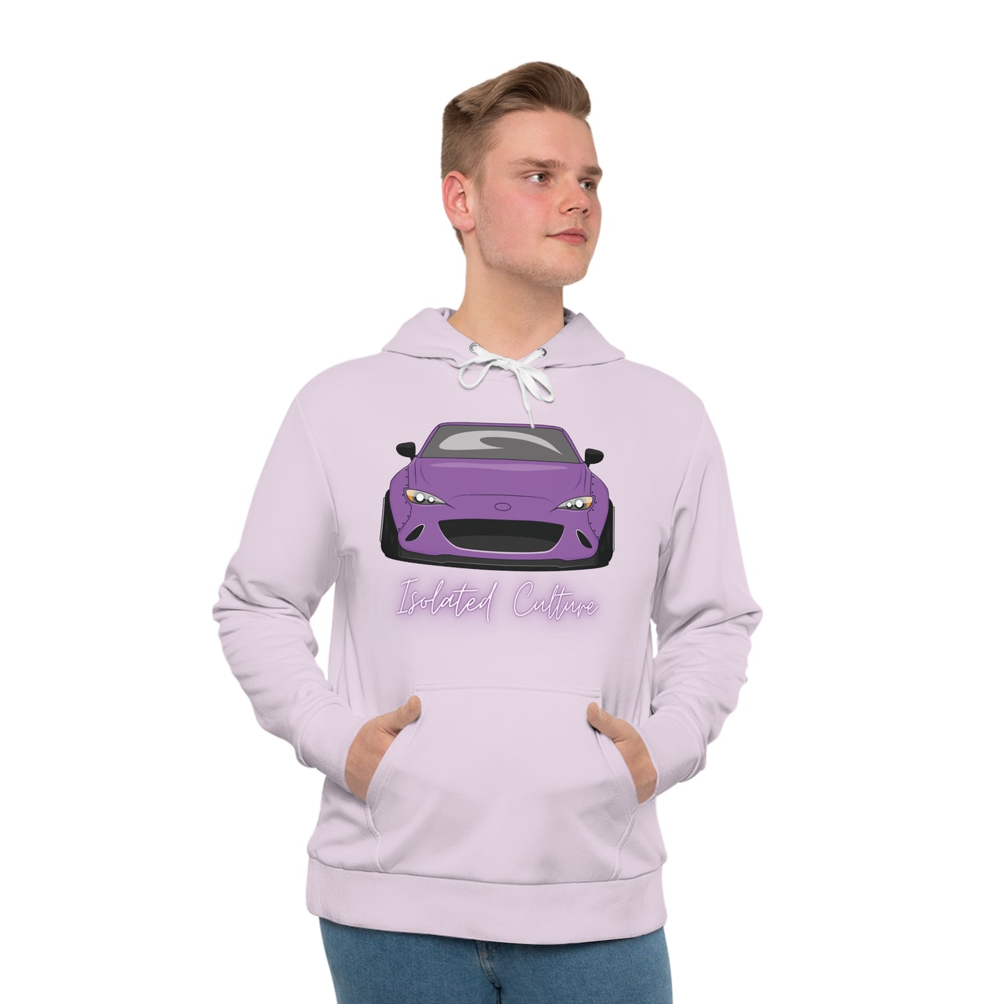 Isolated Purple Miata Hoodie