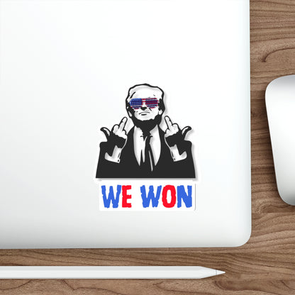 Trump we won decal