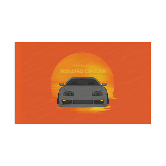 Isolated Supra Sunset Flag