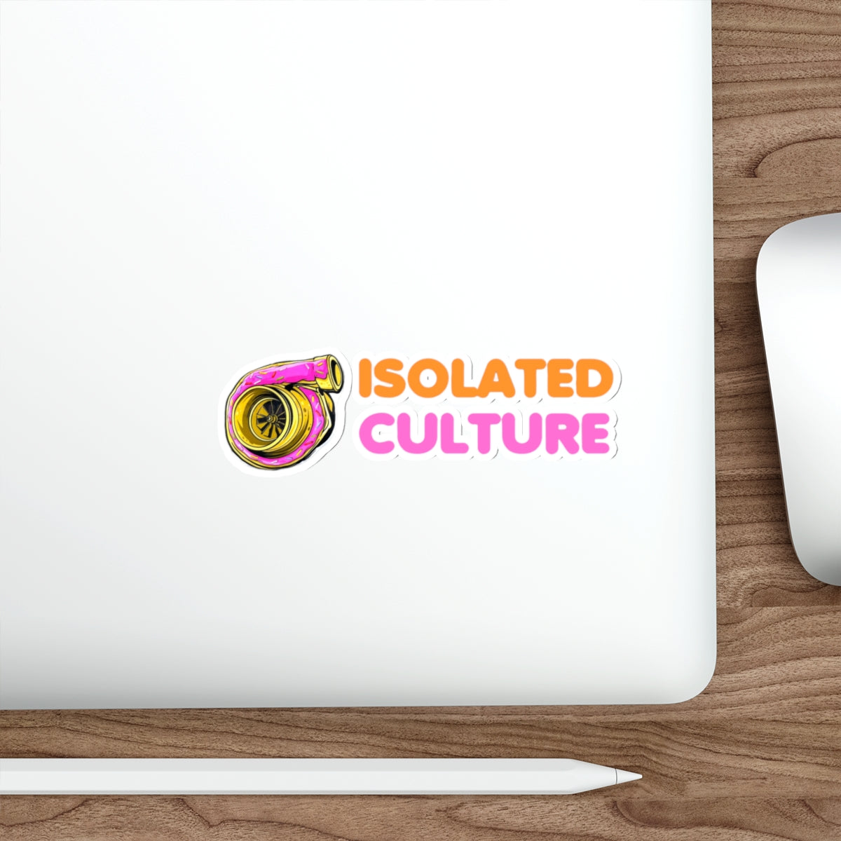 Isolated Dunkin Donut Style Decal