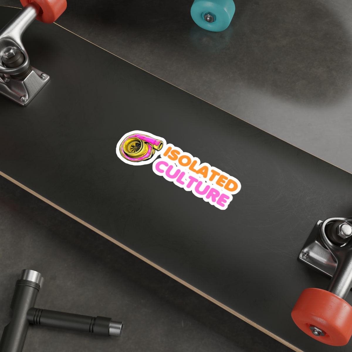 Isolated Dunkin Donut Style Decal