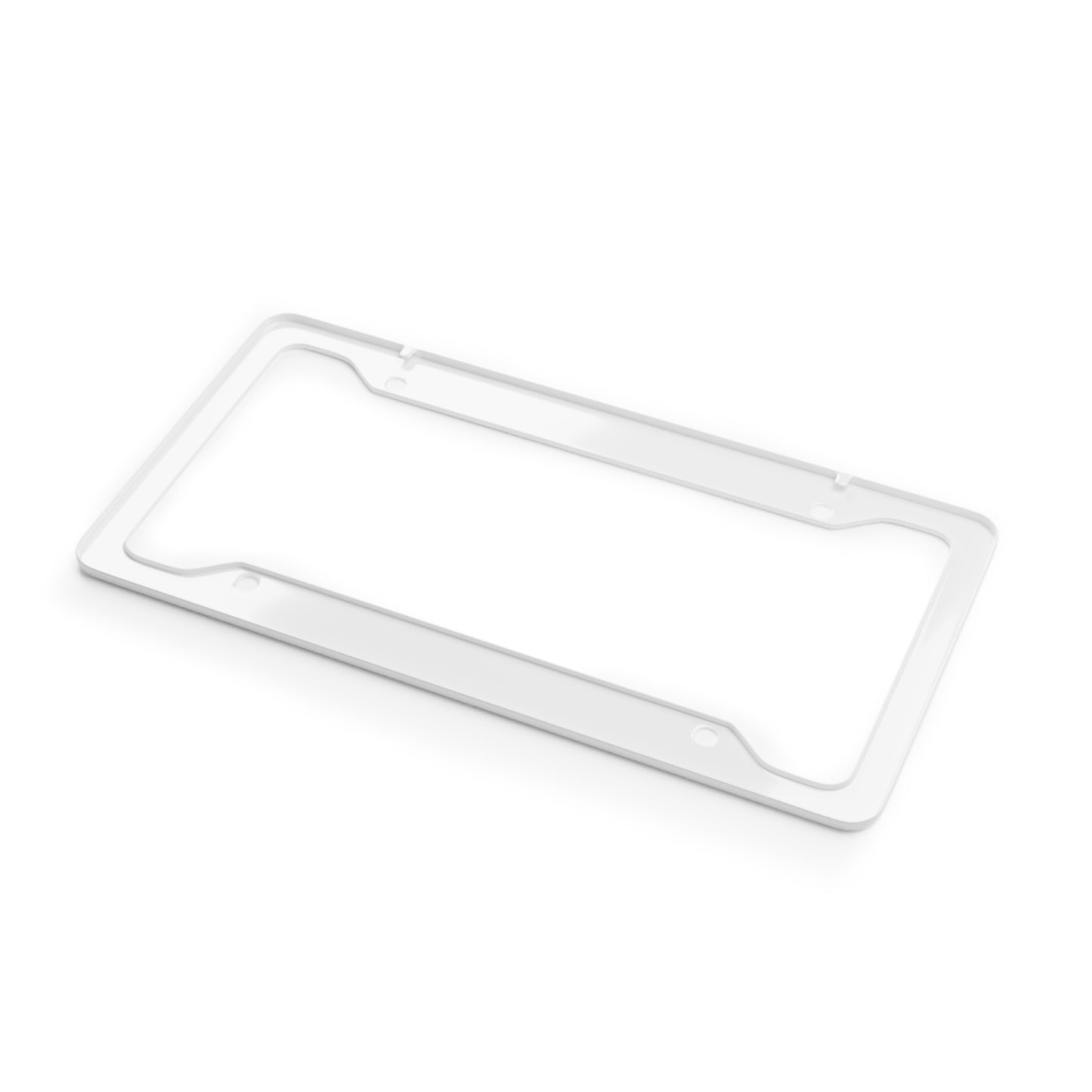 Isolated License Plate Frame